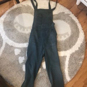 Free People Olive  Overalls